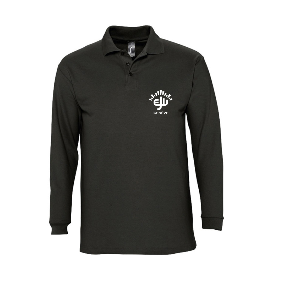 Polo homme manches longues